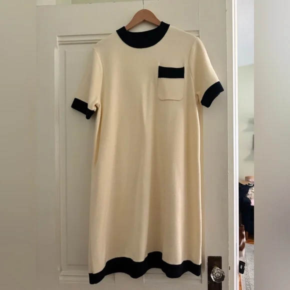 Tuckernuck Cream and Black Dress - Picture 1 of 3